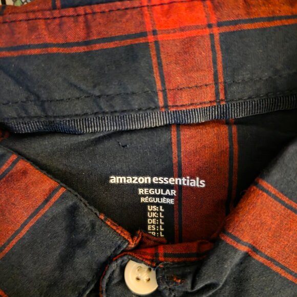 2-Pack NWT Men's Flannel Shirts - Large Plaid Button Down Bundle - Picture 4 of 6